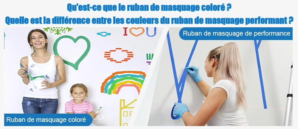 Qu'est-ce que le ruban de masquage coloré ? Quelles sont les différences de performances et de couleur du ruban de masquage coloré ?