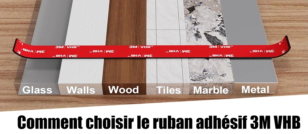 Comment choisir le ruban adhésif 3M VHB