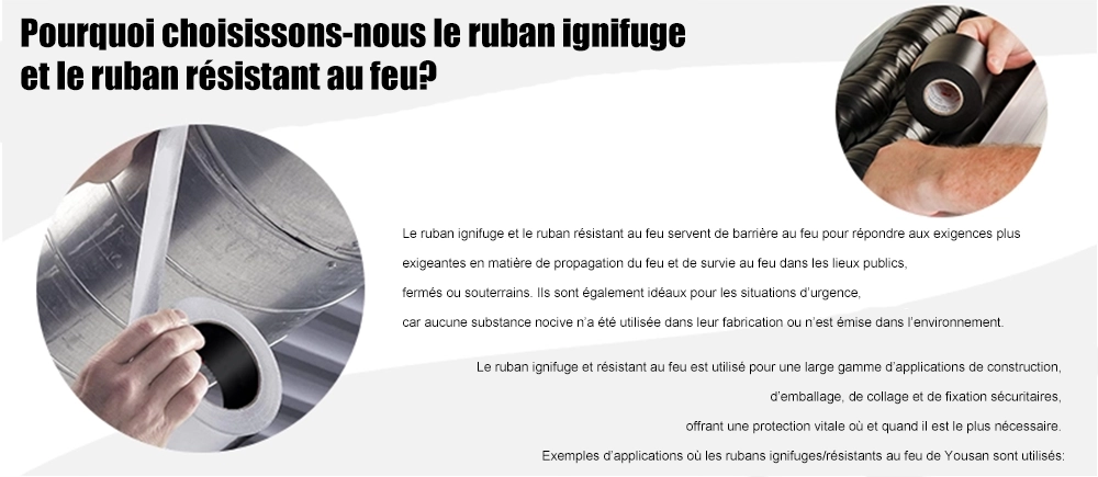 Pourquoi choisissons-nous du ruban ignifuge et du ruban résistant au feu ?